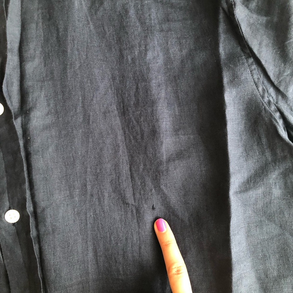 Bloomingdales The Men’s Store Linen Shirt - Picture 4 of 6